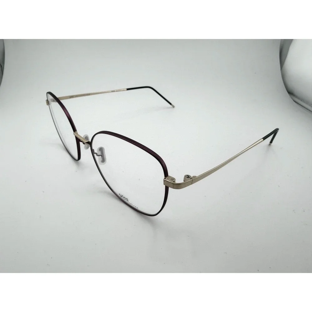 Gotti Switzerland Debora Titanium Eyeglasses Purple Gold 53-18-145 Japan Made